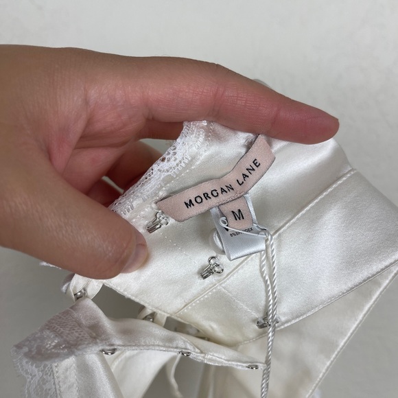 NWT Morgan Lane Noelle Bra Top in Chalk - Picture 6 of 8